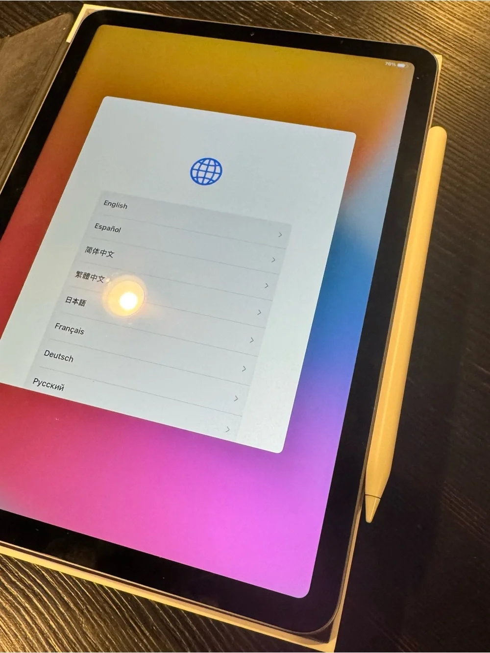 Apple ipad space